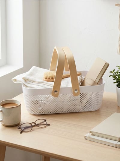 Košara za shranjevanje z ročaji