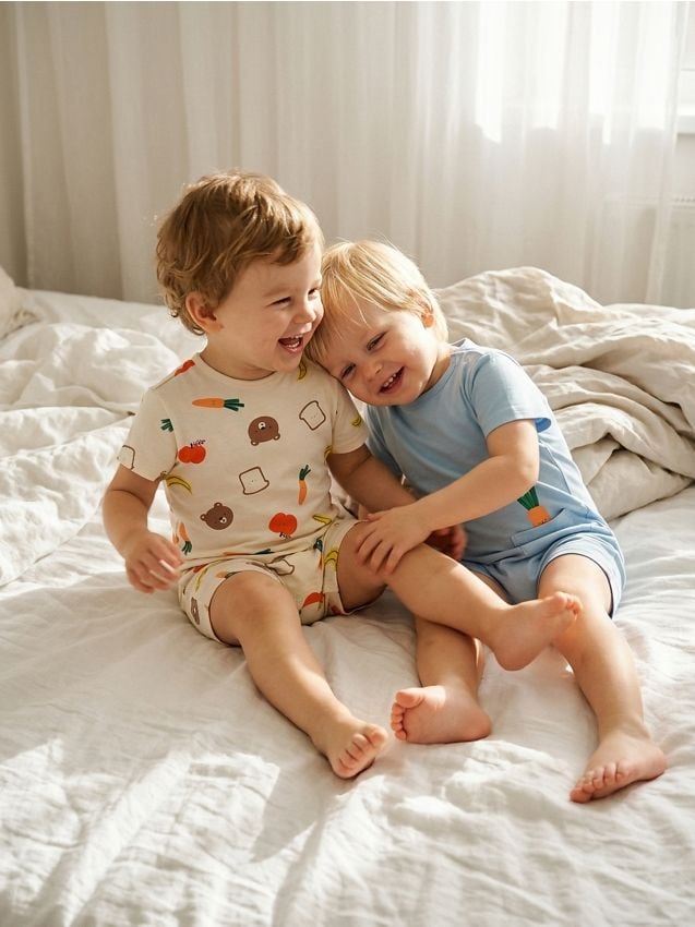 Sinsay - Salopetă din bumbac 2 pack - crem