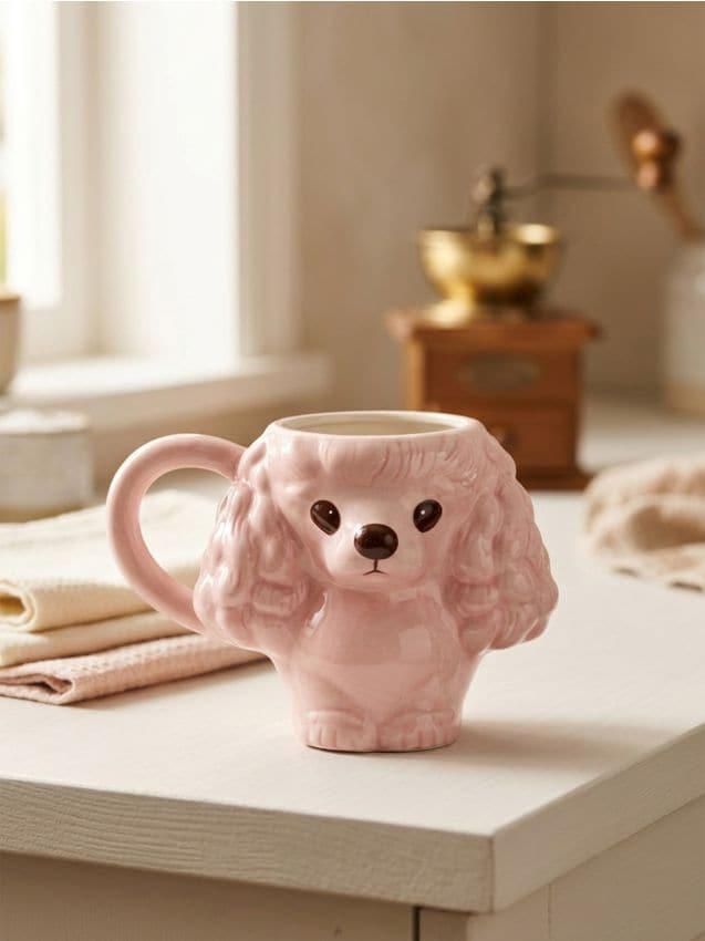 Sinsay - Cană în formă de câine - alb