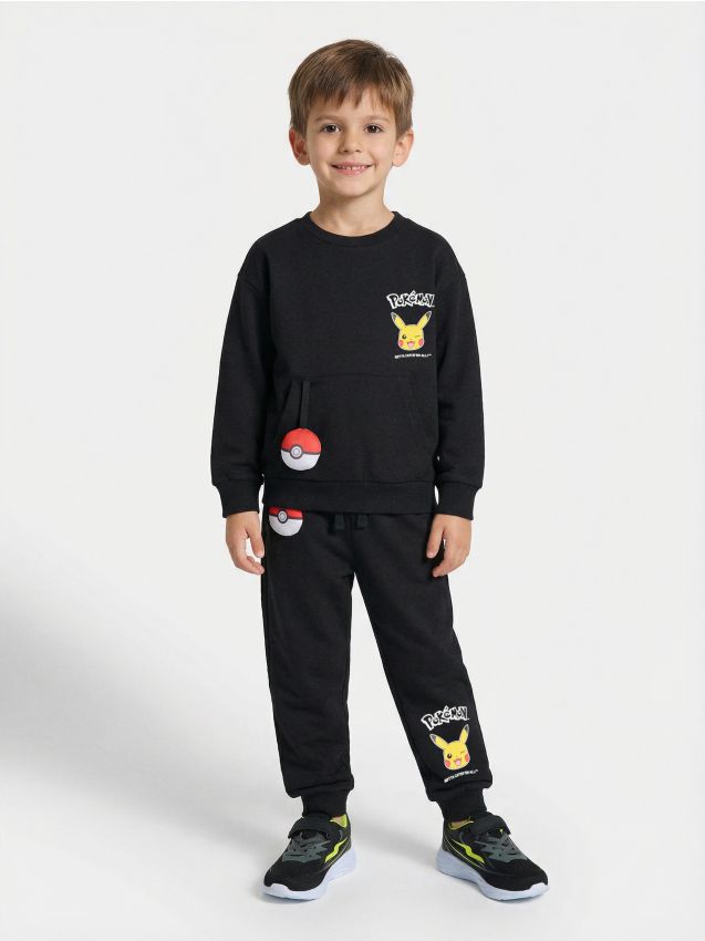 Sinsay - Pantaloni sport jogger Pokémon - negru