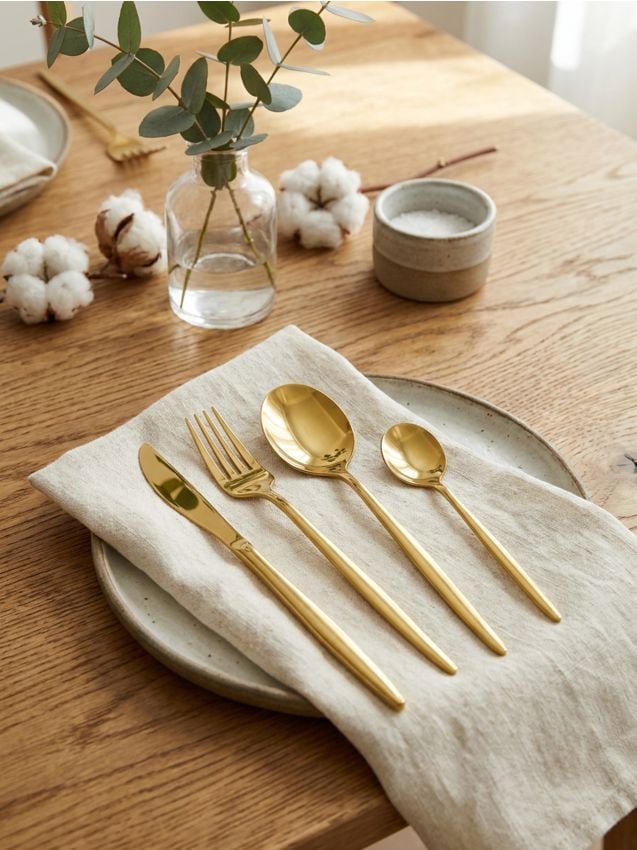 Sinsay - Set de tacâmuri 4 pachet - auriu