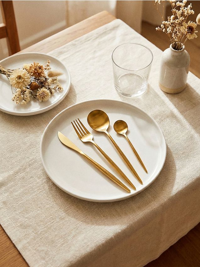 Sinsay - Set de tacâmuri 4 pachet - auriu