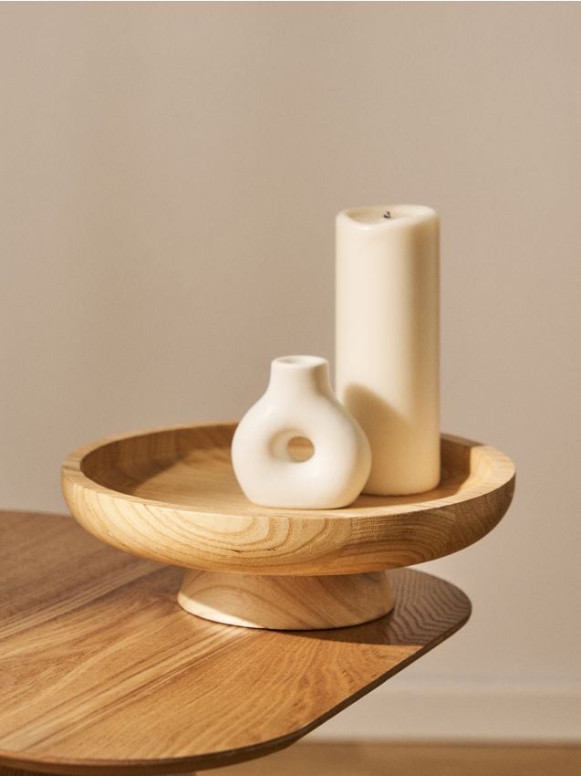 Sinsay - Castron decorativ din lemn - bej