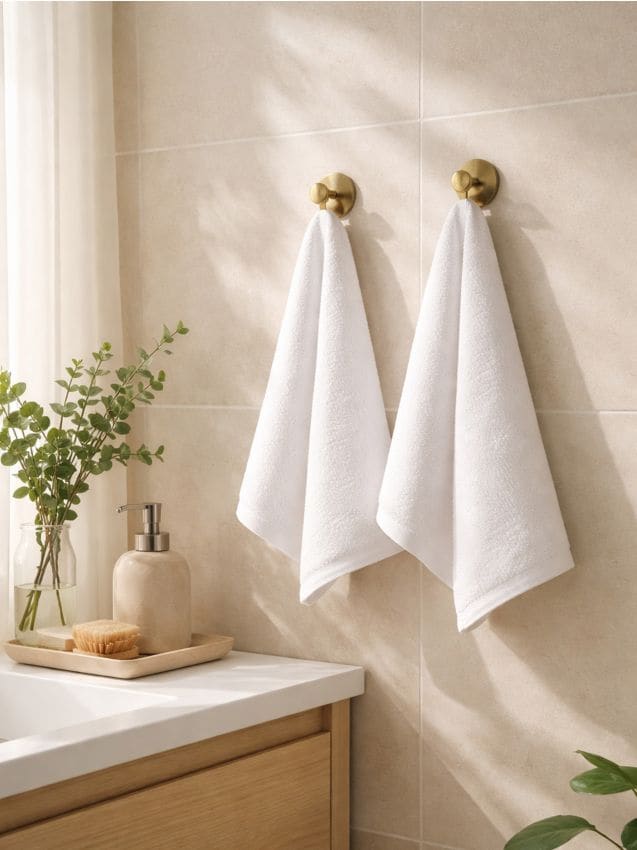 Sinsay - Set de prosoape 2 pack - alb