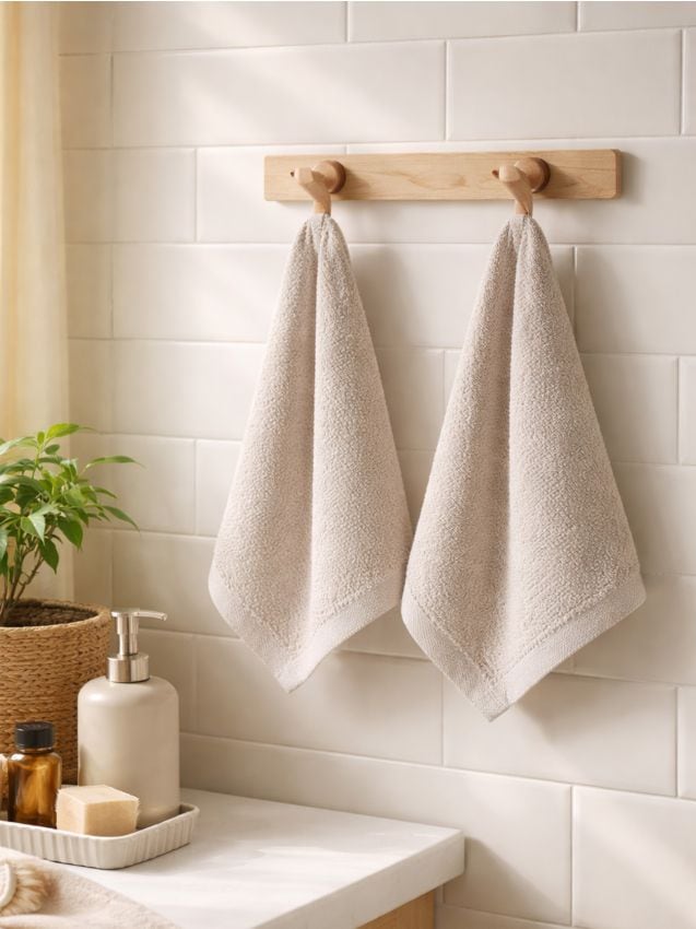 Sinsay - Set de prosoape 2 pack - gri deschis