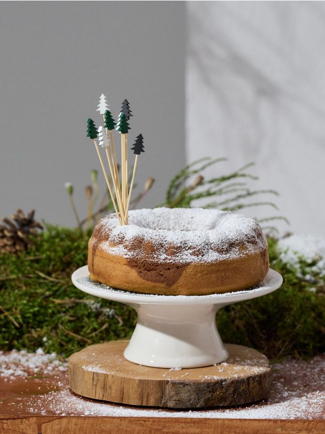 Sinsay - Vianočné špáradlá na jednohubky so stromčekmi 50 kusov - viacfarebná