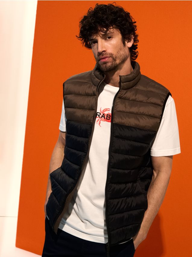 Sinsay - Vestă matlasată - negru