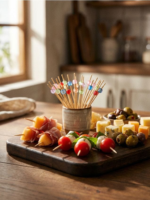 Sinsay - Set de scobitori cu mărgele colorate 50 pack - multicolor