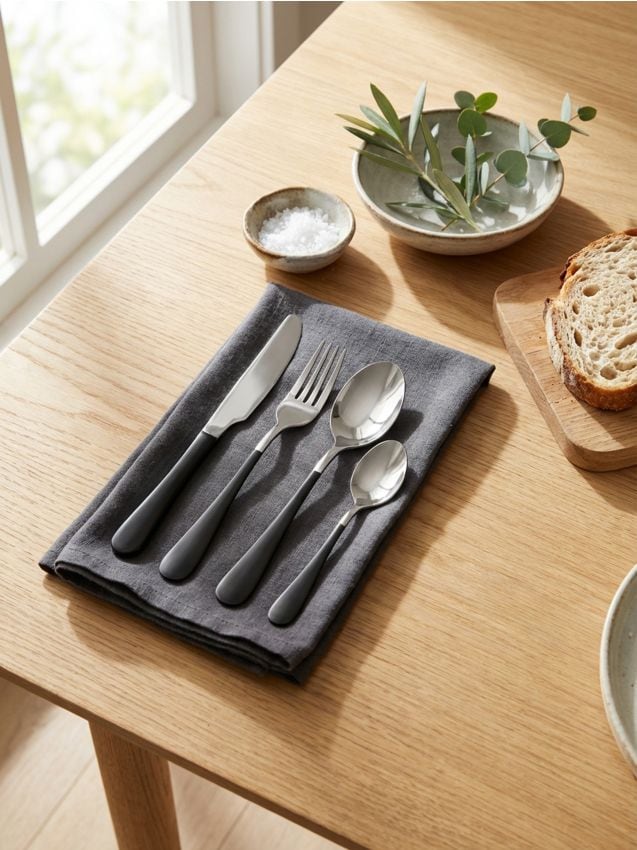 Sinsay - Set de tacâmuri 4 pachet - argintiu