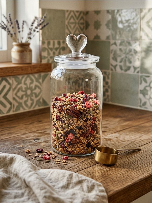 Sinsay - Borcan pentru alimente cu capac - clear