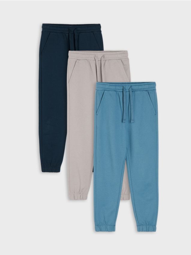 Sinsay - Set de 3 perechi de pantaloni sport jogger - multicolor