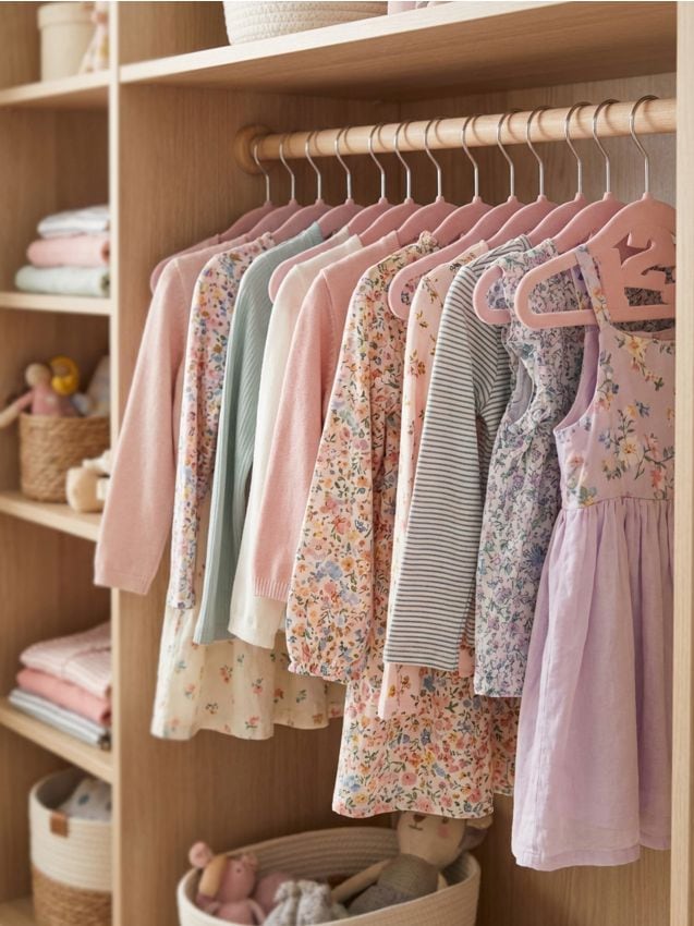 Sinsay - Umerașe pentru copii cu cifrele 123 10 pack - roz-pastel