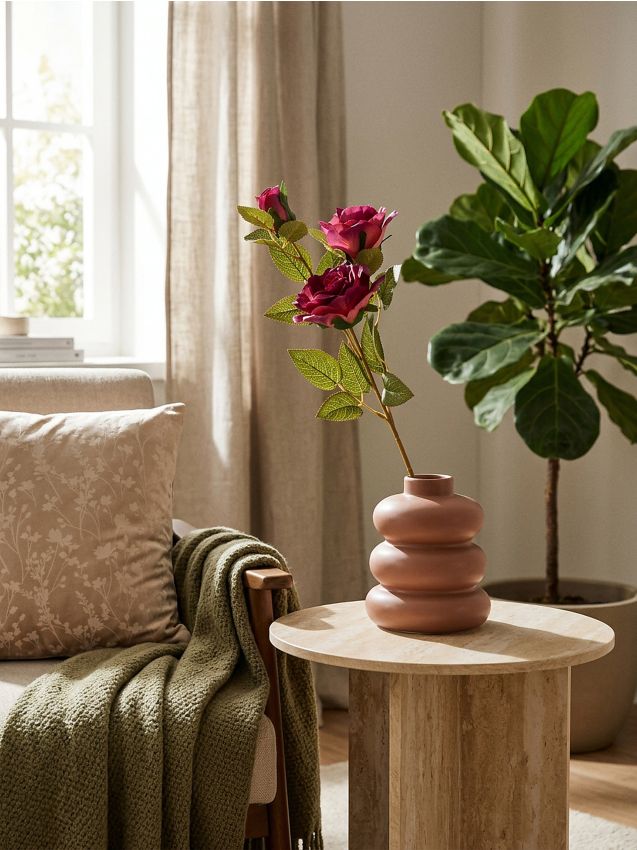 Sinsay - Plantă decorativă – ramură de trandafir - mov