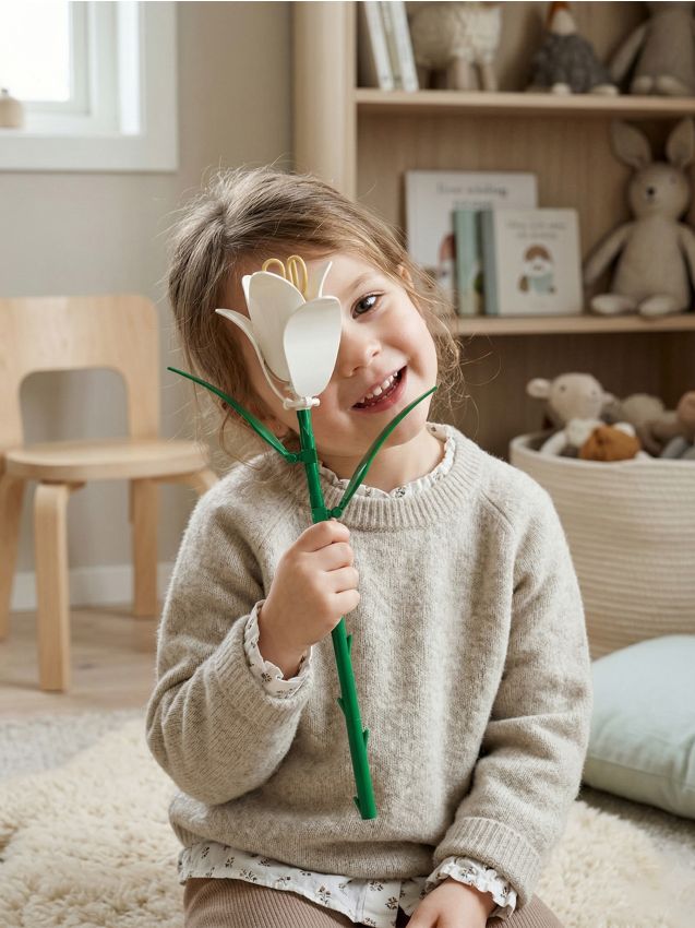 Sinsay - Set de construcție – floare de crin - alb