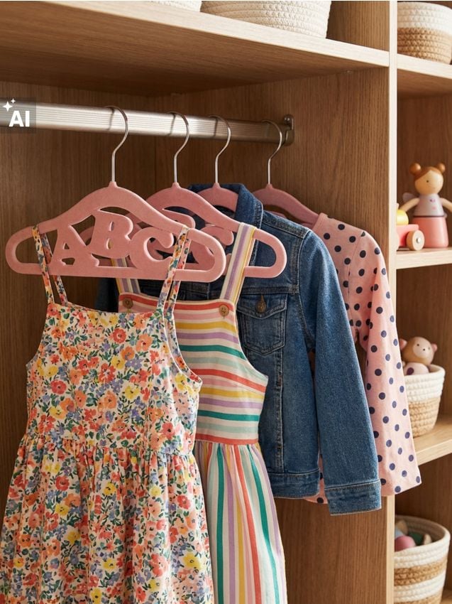 Sinsay - Umerașe pentru copii cu inscripția ABC 10 pack - roz-pastel