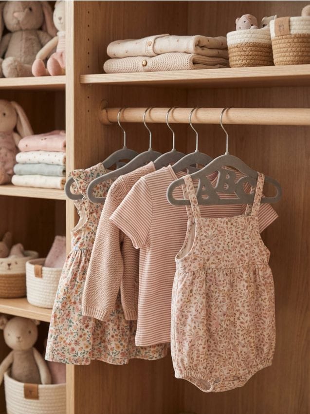 Sinsay - Umerașe pentru copii cu inscripția ABC 10 pack - gri deschis