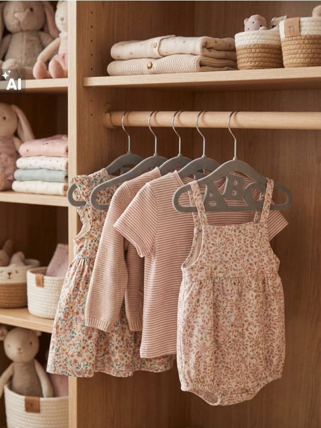 Sinsay - Umerașe pentru copii cu inscripția ABC 10 pack - gri deschis