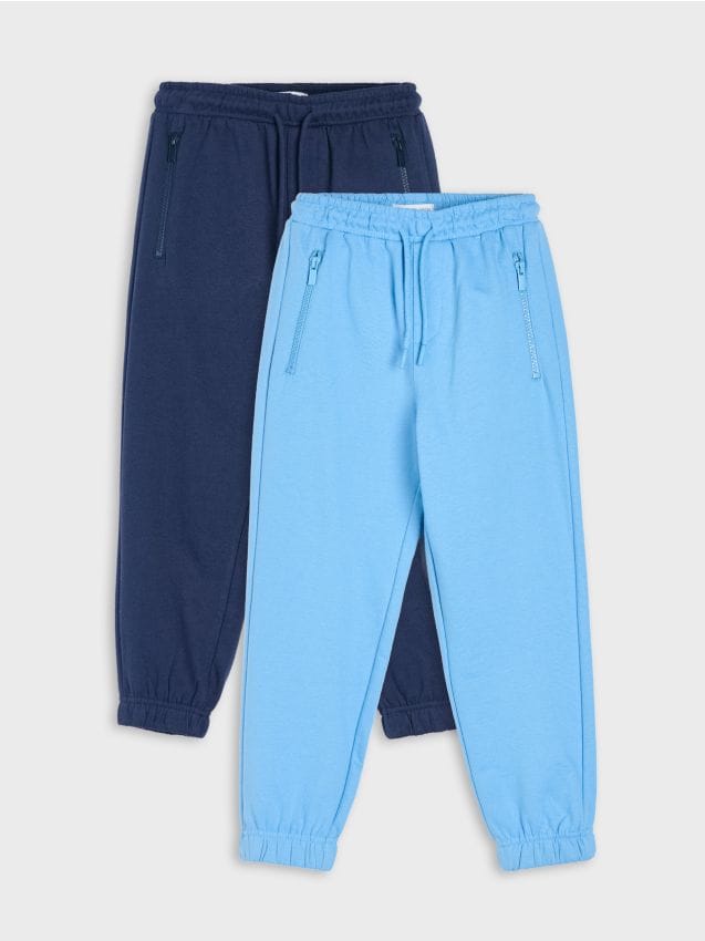 Sinsay - Pantaloni jogger cu bumbac 2 pack - multicolor