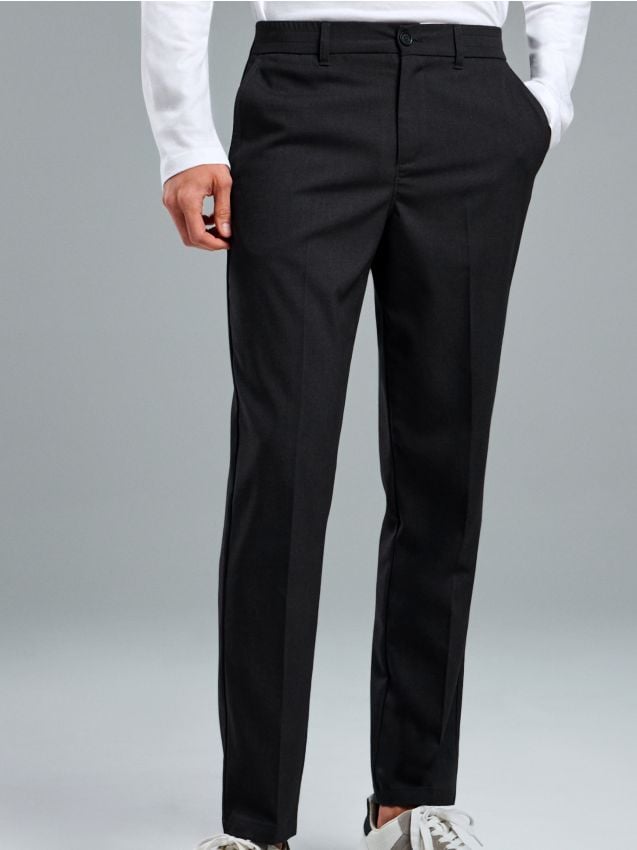 Sinsay - Chino nohavice - tmavosivá