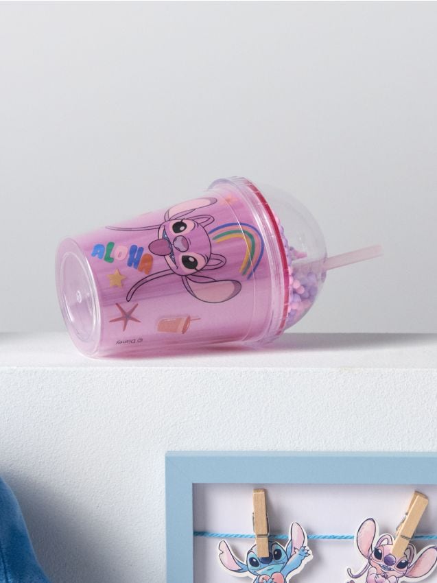 Sinsay - Cană cu capac și pai Lilo & Stitch - multicolor