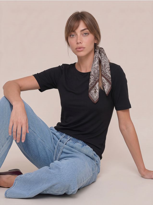 Sinsay - Blugi wide leg cu efect prespălat - albastru