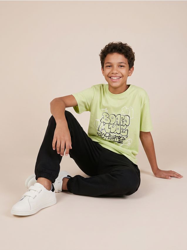 Sinsay - Pantaloni sport cargo jogger - negru