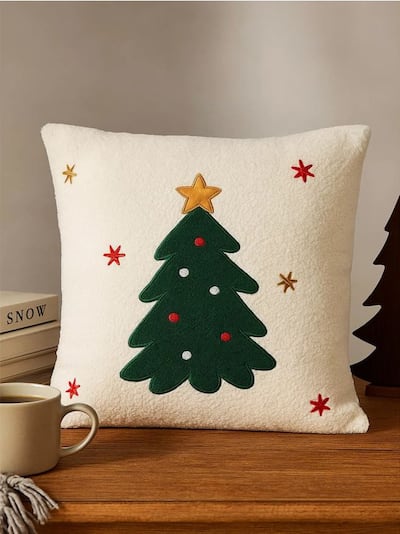 Poduszka świąteczna z motywem choinki