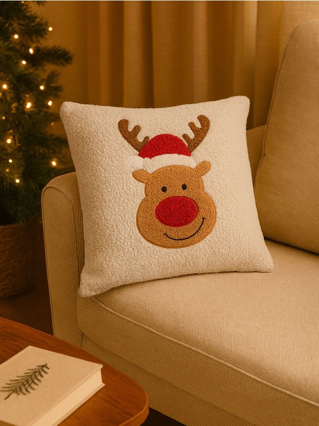 Sinsay - Dekoračný vankúš s vianočným motívom - viacfarebná