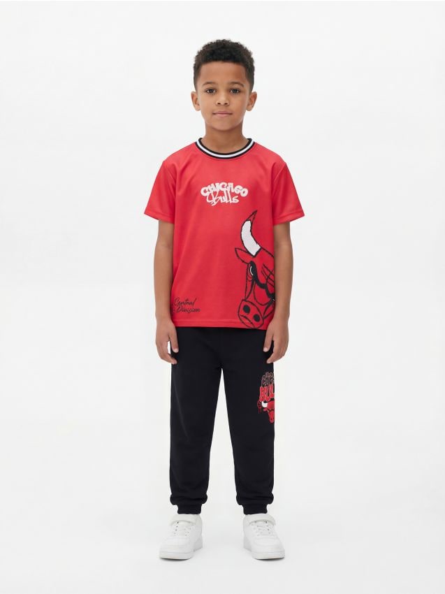 Sinsay - Pantaloni sport lejeri Chicago Bulls NBA - negru