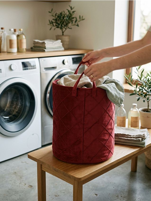 Sinsay - Coș pentru rufe - roz-trandafiriu