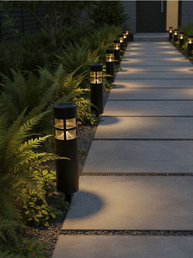 Sinsay - Lampă solară LED de grădină tip stâlp pentru înfipt în pământ - negru