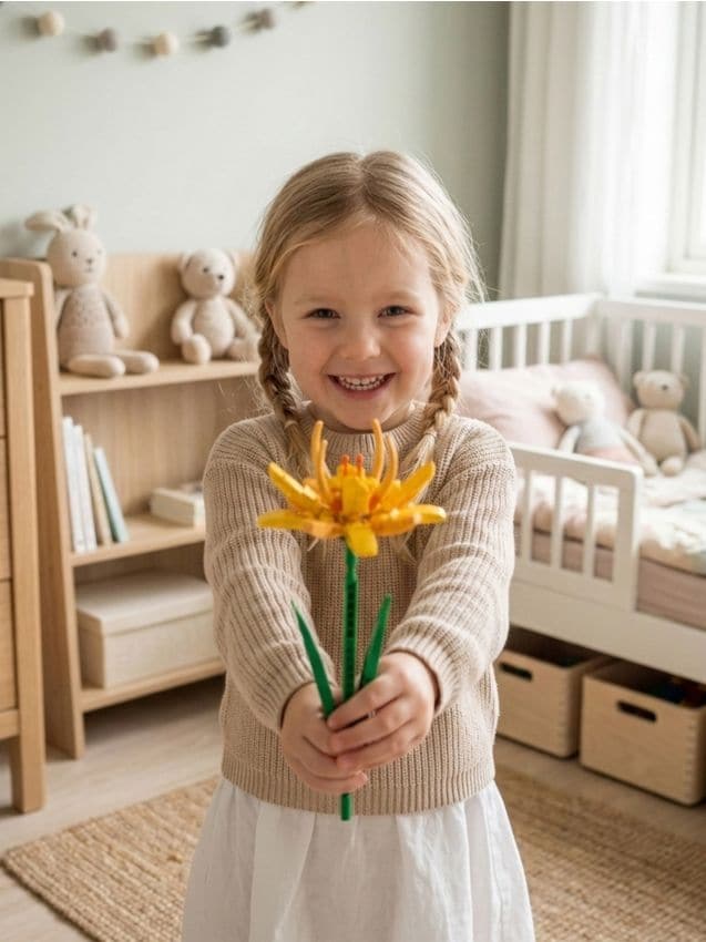 Sinsay - Set de blocuri de construcție floare - galben