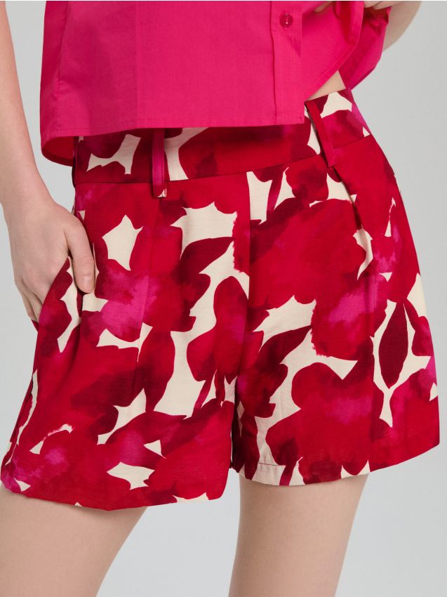 Sinsay - Pantaloni scurți din viscoză - multicolor