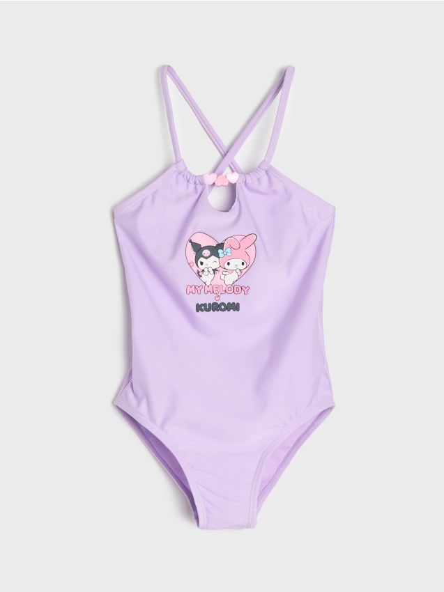 Sinsay - Costum de baie cu imprimeu My Melody and Kuromi - lavand