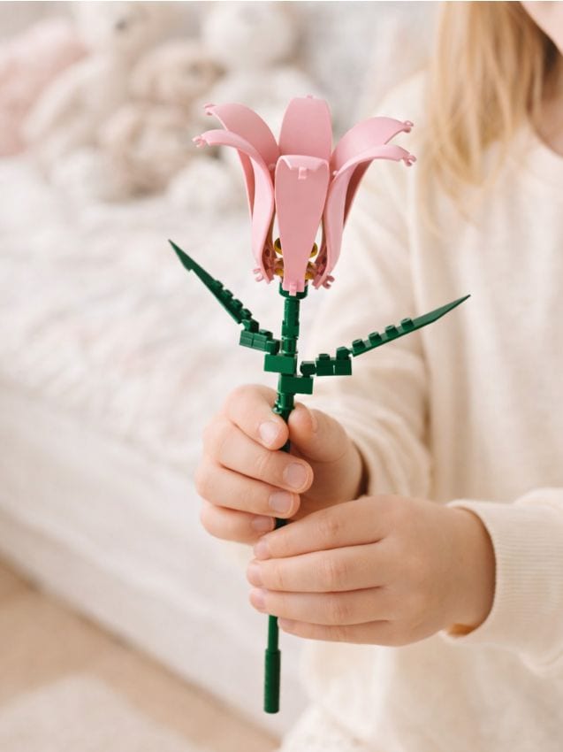 Sinsay - Set de blocuri de construcție floare - roz-pastel