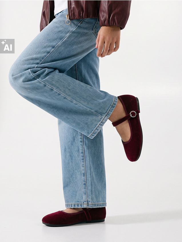 Sinsay - Balerini eleganți cu bareta - roșu