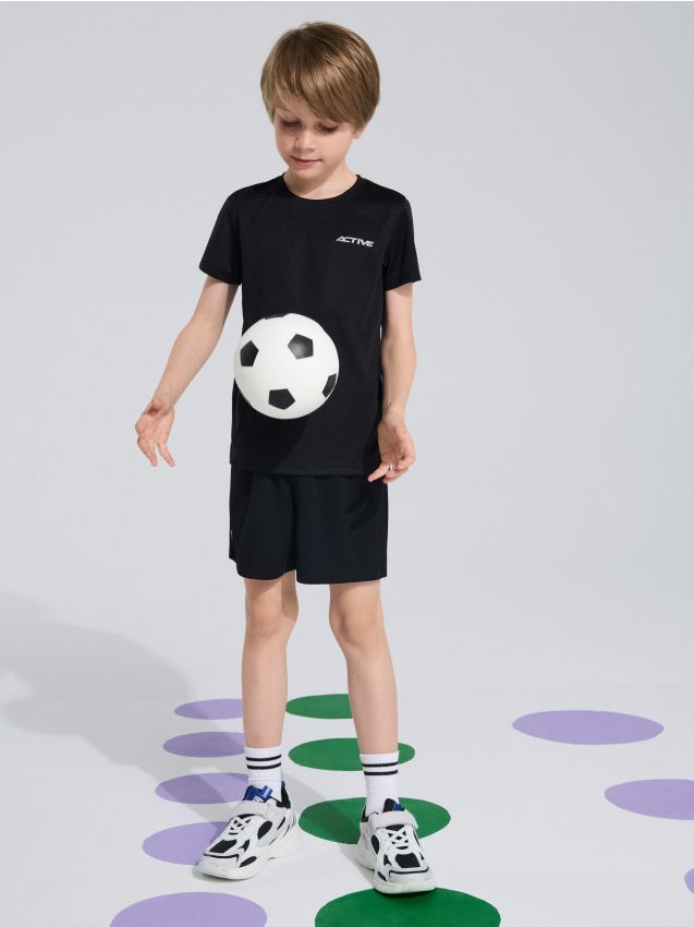 Sinsay - Compleu sportiv cu imprimeu reflectorizant Active - negru