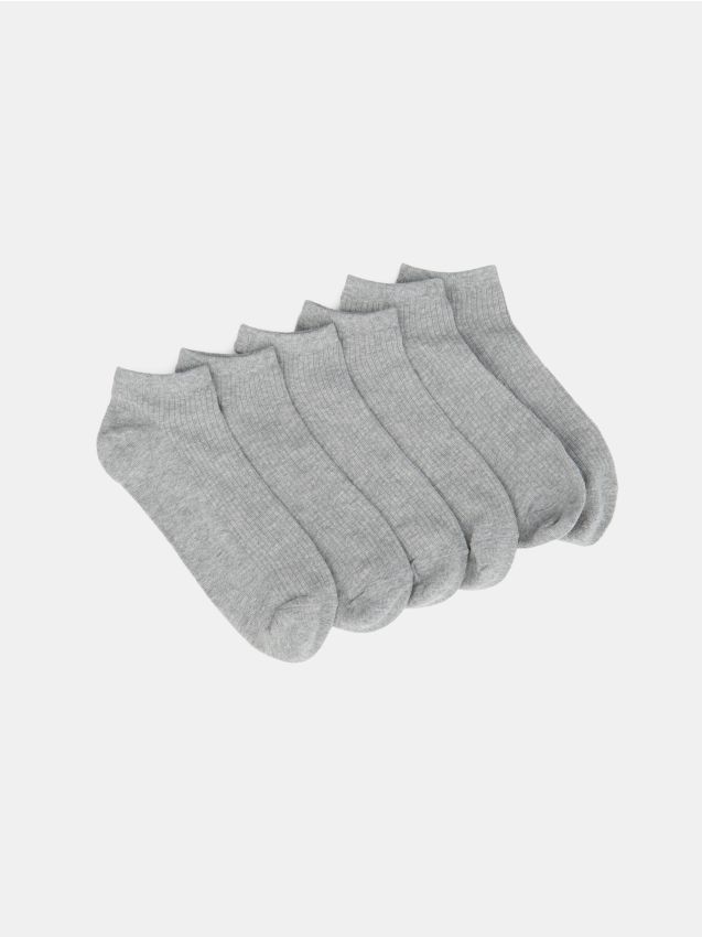Sinsay - Prążkowane skarpetki 7 pack - szary