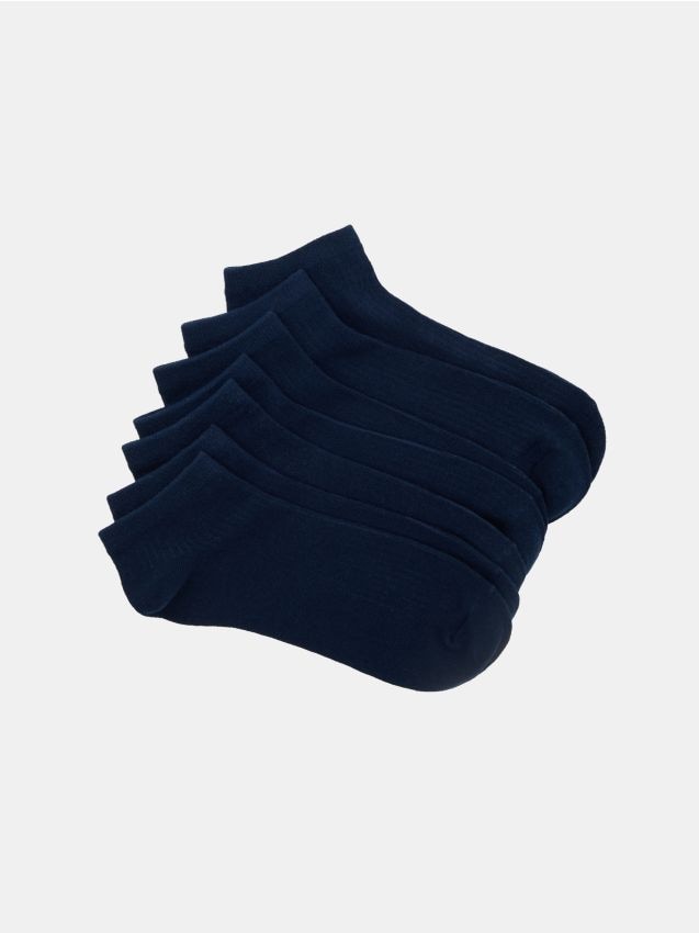 Sinsay - Prążkowane skarpetki 7 pack - granatowy