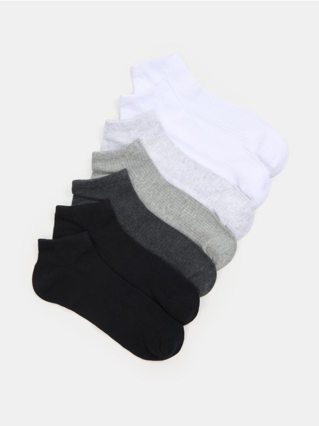 Sinsay - Prążkowane skarpetki 7 pack - wielobarwny