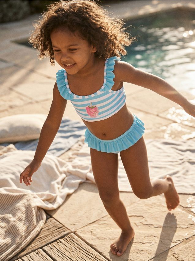 Sinsay - Costum de baie două piese cu volane - multicolor