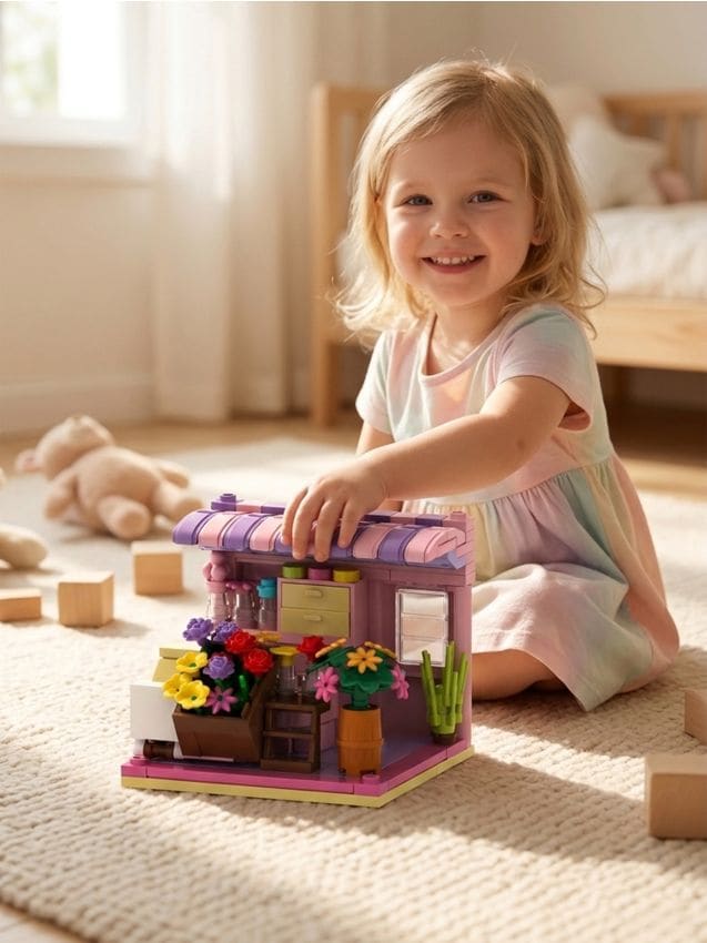 Sinsay - Blocuri de construcție – Stand de flori - multicolor