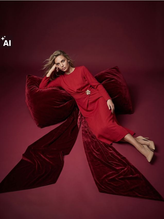 Sinsay - Rochie midi cu drapaj decorativ în față - roșu