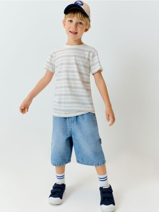 Sinsay - Bermude Din Denim - albastru