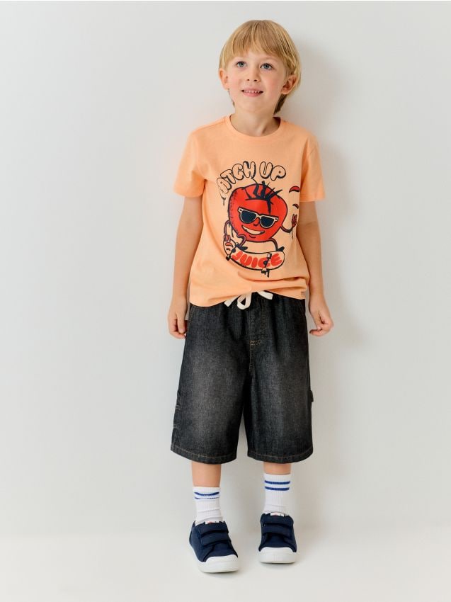 Sinsay - Bermude Din Denim - gri