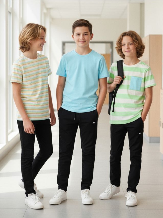 Sinsay - Súprava 3 tričiek - krémová