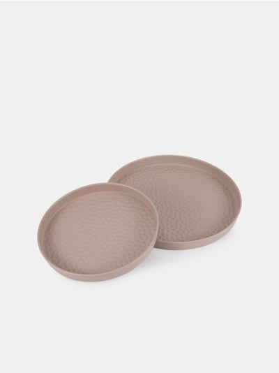 Okrągłe tace dekoracyjne 2 pack