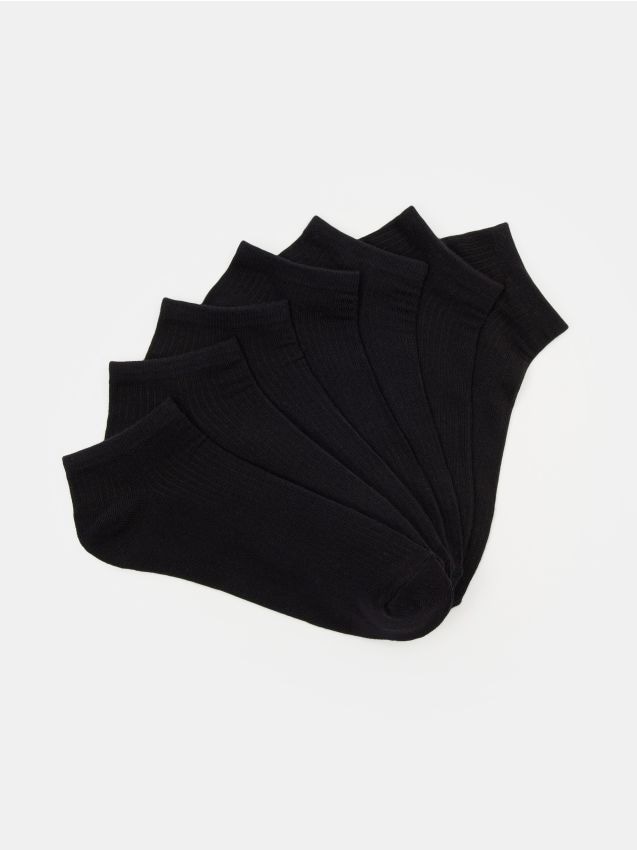 Sinsay - Bawełniane skarpetki 7 pack - czarny