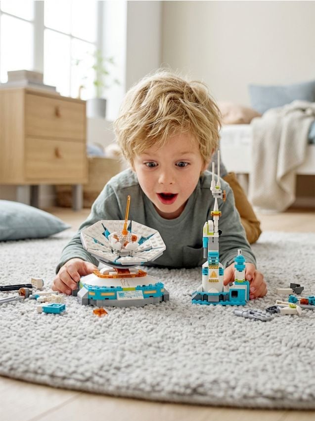 Sinsay - Set de blocuri de construcție stație satelitară - alb