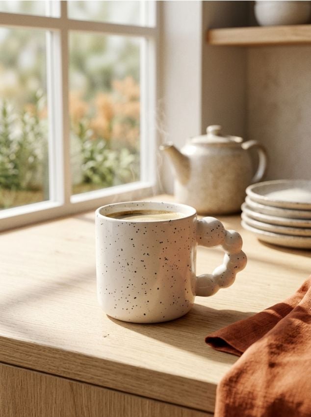 Sinsay - Cană din ceramică - alb